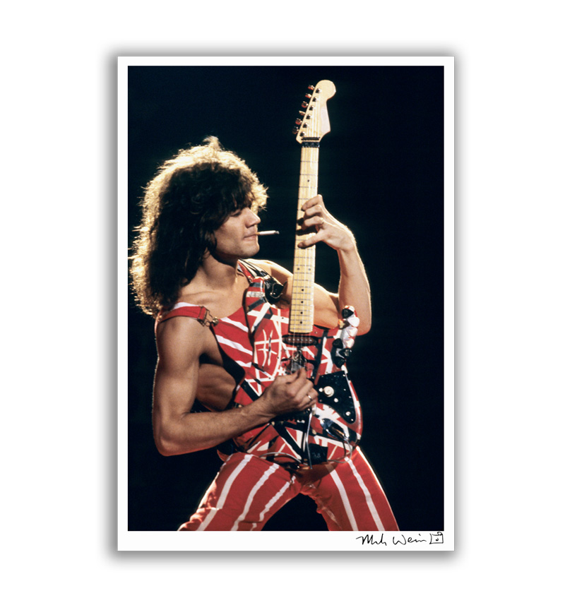 Eddie Van Halen Signed Print