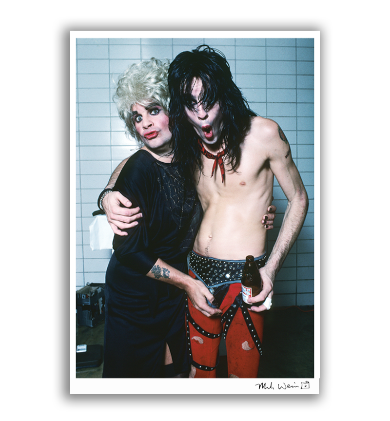 Ozzy & Tommy Lee Signed Print